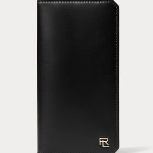 RALPH LAUREN COLLECTION RL BOX CALFSKIN VERTICAL WALLET